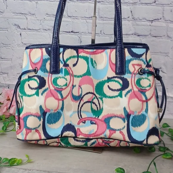 Coach Ikat Signature Vintage Carry All C1380-F24453 - Picture 5 of 15